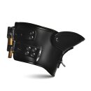 XR Brands Rigid Locking Posture Collar with Chin Brace Black