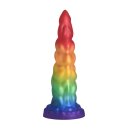 XR Brands Magic Rider Unicorn Silicone Dildo Rainbow 17,3 cm