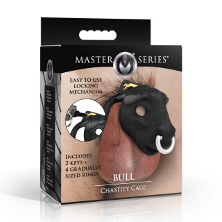 XR Brands Bull Chastity Cage Black