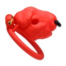 XR Brands Bull Chastity Cage Red