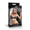 XR Brands Captivate Collar with Body Chain Red/Golden