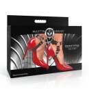 XR Brands Femme Fatale Heel Cuffs Black/Red