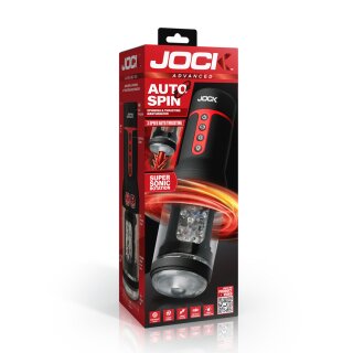 Curve Toys Auto Spin Masturbador Giratorio y de Impulso Transparente/Negro