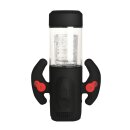 Curve Toys Turbo Max Masturbador con Movimiento de Giro, Empuje y Succión - Transparente/Negro