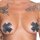 Cottelli Collection Nipple Jewellery cross black