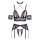 Abierta Fina Top Suspender Set L