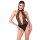 Noir Body im Wetlook mit Cut-Out und Glitzer Schwarz S