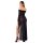 Noir Transparentes Maxikleid mit seitlichem Schlitz Schwarz XL