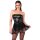 Noir Minikleid im Wetlook mit Strumpfhalter Schwarz L