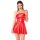 Noir Wetlook Mini Dress Red L