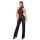 Noir Transparenter Overall mit Glitzer Schwarz S