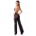 Noir Transparenter Overall mit Glitzer Schwarz M