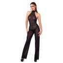 Noir Transparenter Overall mit Glitzer Schwarz XL