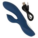 Magic Shiver Rabbit Vibrator Blue 20 cm