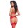 Cottelli Collection 3-Piece Christmas Set with Bra, Thong and Suspender Belt Multicolor S-M