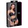 Cottelli Collection 3-Piece Set with Corsage, Thong and Suspender Belt Black M