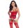 Cottelli Collection Christmas Set with Suspender Chemise and Thong Multicolor S-M