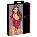Cottelli Collection Lace Body with Open Crotch Red S