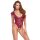 Cottelli Collection Lace Body with Open Crotch Red S