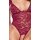 Cottelli Collection Lace Body with Open Crotch Red S