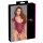 Cottelli Collection Lace Body with Open Crotch Red L