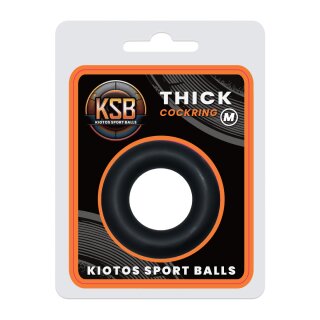 KSB Do-Nut Silikon extra dicker Cockring M schwarz