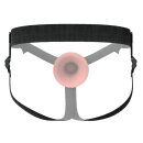 Pipedream Hohler Silikon Dildo mit Umschnallgurt Beige 14 cm Ø 3,2 cm Taille 61–135 cm