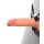 Pipedream Hohler Silikon Dildo mit Umschnallgurt Beige 14 cm Ø 3,2 cm Taille 61–135 cm