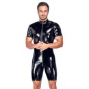 Black Level Kurzoverall aus Lack Schwarz L