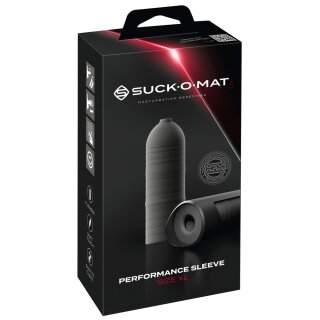Suck-O-Mat 3 Perf. Sleeve XL Schwarz 21 cm Ø 3,1 cm
