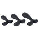 ANOS Butt Plug Training Set Black Ø 2.3–3.1 cm
