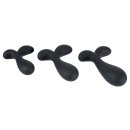 ANOS Butt Plug Training Set Black Ø 2.3–3.1 cm