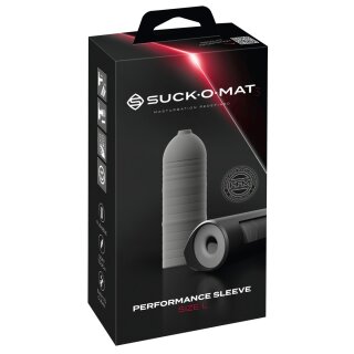 Suck-O-Mat 3 Perf. Sleeve L Grau 21 cm Ø 2,7 cm