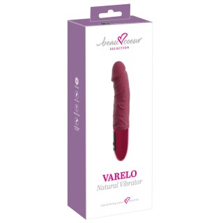 beau coeur Varelo Klassischer Vibrator Rot 23 cm Ø 4 cm