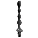 ANOS Flexible Anal Beads with Jumping Vibrations Black 21.1 cm Ø 2.6 cm
