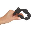 ANOS Flexible Anal Beads with Jumping Vibrations Black 21.1 cm Ø 2.6 cm