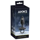 ANOS Flexible Anal Plug with Vibration Black Ø 3.4 cm