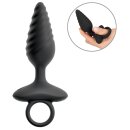 ANOS Flexible Anal Plug with Vibration Black Ø 3.4 cm