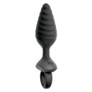 ANOS Flexible Anal Plug with Vibration Black Ø 3.4 cm