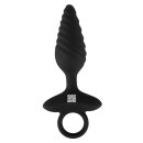 ANOS Flexible Anal Plug with Vibration Black Ø 3.4 cm