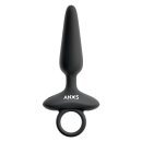 ANOS Flexible Anal Plug with Vibration Black Ø 2.6 cm