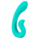 beau coeur Naira Flexibler Doppelvibrator Türkis 17,5 cm