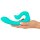 beau coeur Naira Flexibler Doppelvibrator Türkis 17,5 cm