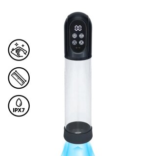 Shots Engage Automatic Waterproof Penis Pump and Masturbator Black