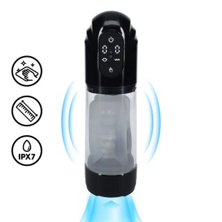 Shots TechnoThrust Automatic Waterproof Masturbator Pump Black