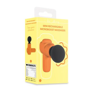 Loveline Mini Rechargable Microboost Massager Orange Ø 3.5 cm