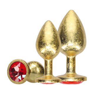 Shots Milan Collection Metall Analplug Set 3-teilig Gold