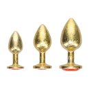 Shots Milan Collection Metall Analplug Set 3-teilig Gold