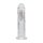 RealRock Vibrating Dildo with LED Transparent 20 cm Ø 4.2 cm