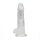 RealRock Vibrating Dildo with LED Transparent 20 cm Ø 4.5 cm